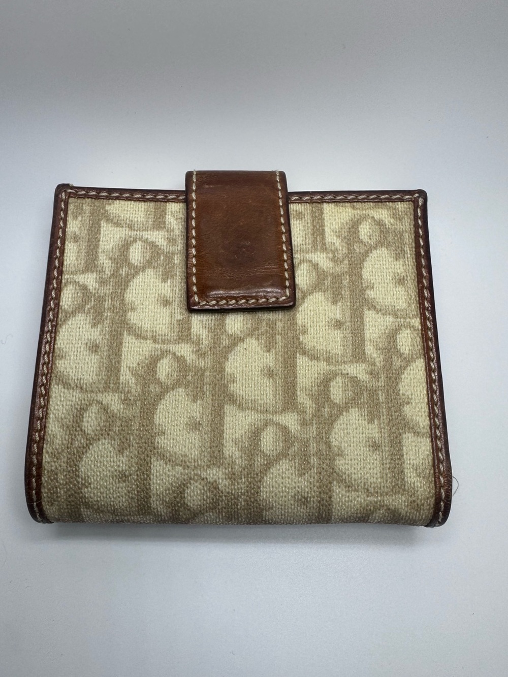 Christian Dior Rare Heart Lock Trotter Wallet Pink Interior Y2K Diorissimo Auth - Picture 2 of 13